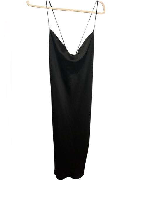 Willow & Clay Dresses & Skirts - WILLOW & CLAY NWT Black Satin Cowl Slip Maxi Dress Sz LARGE